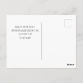 Aangepaste dank u Kerstmis Feestdagen Briefkaart (Achterkant)