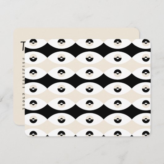 Aangepaste dank u promo invoegen met QR-code Informatiekaartje (Voorkant / Achterkant)