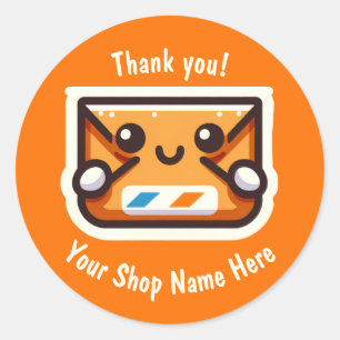 Aangepaste dank u Stickers voor kleine bedrijven