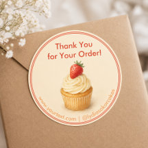 Aangepaste “Dank u voor uw bestelling” Bakkerij St