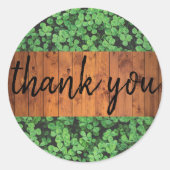 Aangepaste dank voor de sticker van de groene klav (Voorkant)