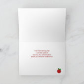 Aangepaste dank voor schoolbusstuurprogramma| Schu Bedankkaart (Binnen)