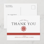 Aangepaste Dankbetuiging Brandweer Opleidingsacade Briefkaart (Voorkant / Achterkant)