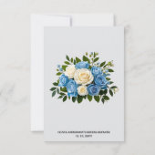 Aangepaste Dankkaart met Bloemendesign Bedankkaart (Achterkant)