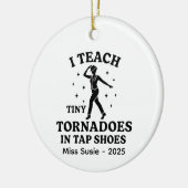 Aangepaste dans Ornamenten, Gepersonaliseerde Ball Keramisch Ornament (Links)