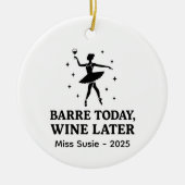 Aangepaste dans Ornamenten, gepersonaliseerde ball Keramisch Ornament (Voorkant)