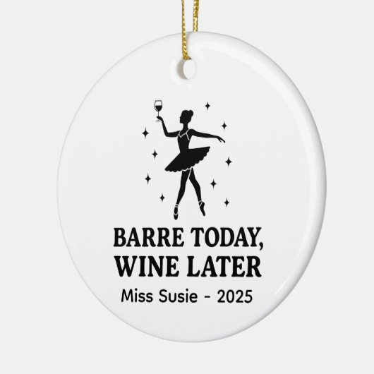 Aangepaste dans Ornamenten, gepersonaliseerde ball Keramisch Ornament (Links)