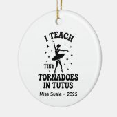 Aangepaste dans Ornamenten, Gepersonaliseerde Ball Keramisch Ornament (Links)