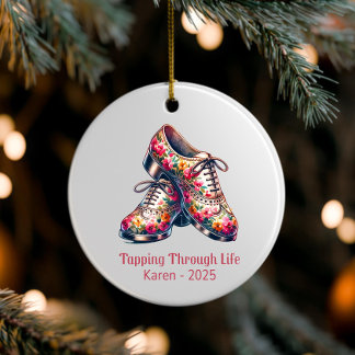 Aangepaste dans Ornamenten, gepersonaliseerde taps Keramisch Ornament