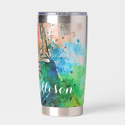 Aangepaste danser geïsoleerde drinkbeker (Achterkant)