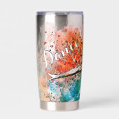 Aangepaste danser geïsoleerde drinkbeker (Voorkant)