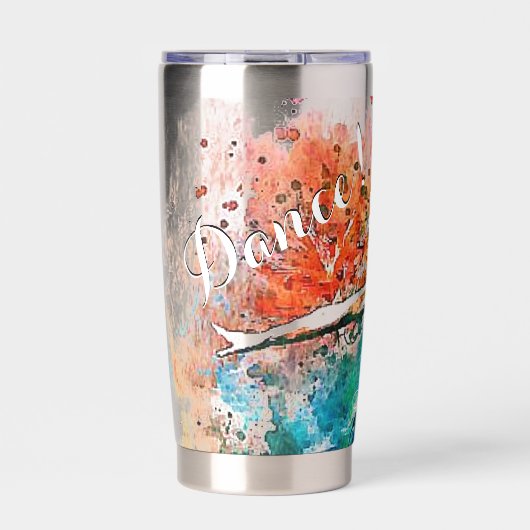 Aangepaste danser geïsoleerde drinkbeker (Voorkant)
