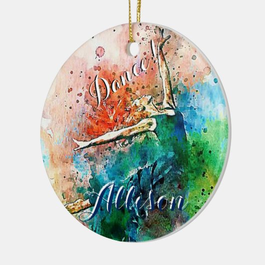 Aangepaste danser keramisch ornament (Links)