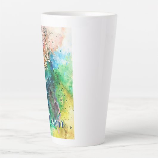 Aangepaste danser latte mok (Voorkant)