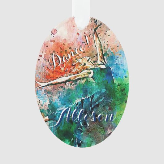 Aangepaste danser ornament (voorkant)