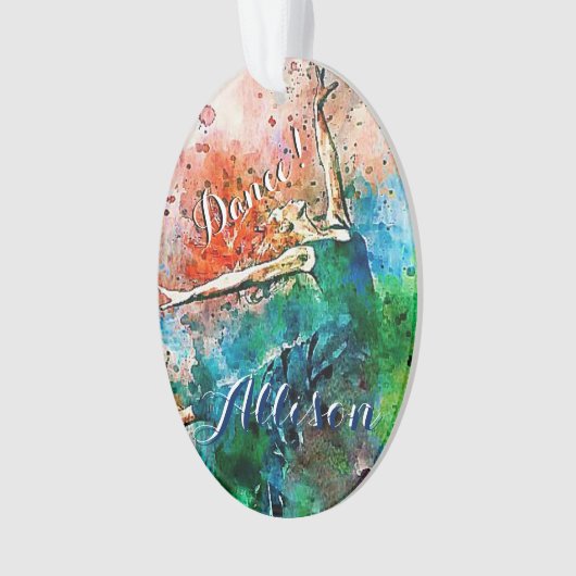 Aangepaste danser ornament (voorkant)