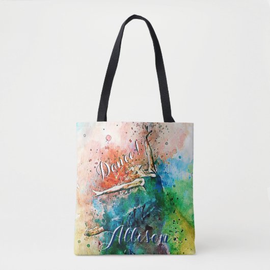 Aangepaste danser tote bag (Voorkant)