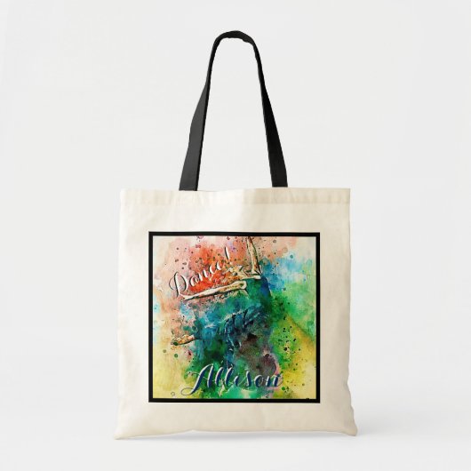 Aangepaste danser tote bag (Voorkant)
