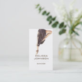 Aangepaste danseres Modern Business Cart Visitekaartje (Staand voorkant)