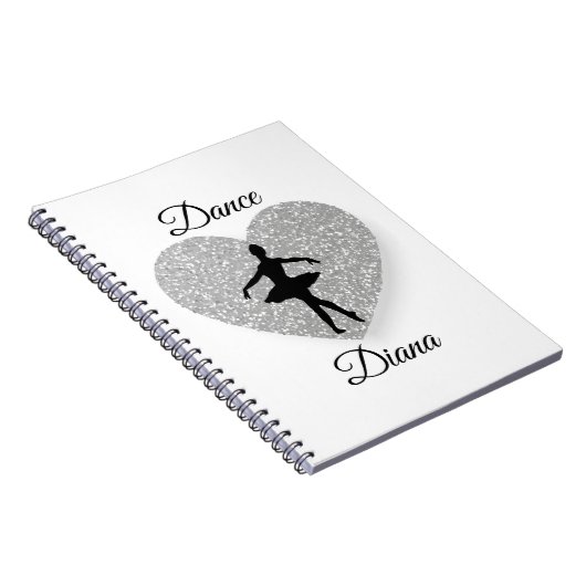 aangepaste dansernaam, Dance Heart Sparking-schuiv Notitieboek (Rechterzijde)