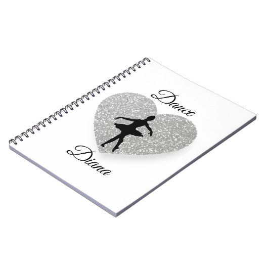 aangepaste dansernaam, Dance Heart Sparking-schuiv Notitieboek (Linkerzijde)
