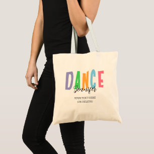 Aangepaste dansersnaam – Kleurrijke dansstijl Tote Bag