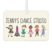 Aangepaste dansklasse schoolStudio Kleine dansers Luchtverfrisser (Voorkant)