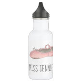 Aangepaste danslang roze balletslipper waterfles  (Links)