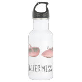 Aangepaste danslang roze balletslipper waterfles  (Voorkant)