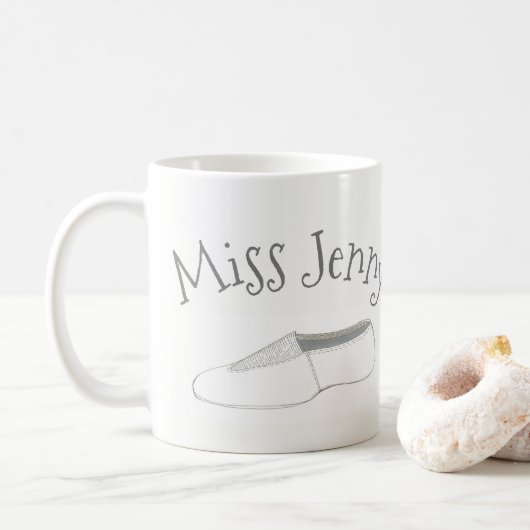 Aangepaste dansleraar Acro Gymnastics Shoe Koffiemok (Met donut)