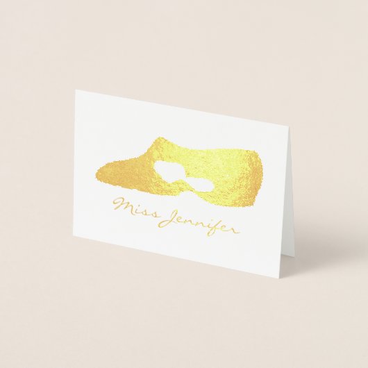 Aangepaste dansleraar Modern Lyrical Shoe Folie Kaarten (Voorkant)