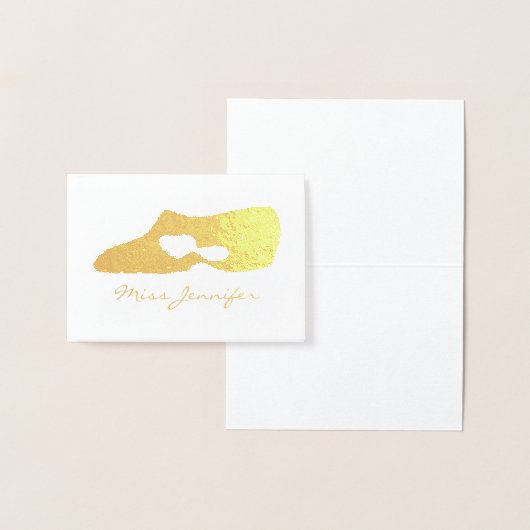 Aangepaste dansleraar Modern Lyrical Shoe Folie Kaarten (Display)