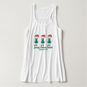 Aangepaste dansschool Studio Tap danslermeisje Tanktop