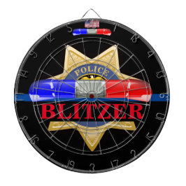 Aangepaste Dart Board voor politiebadge Edition Dartbord