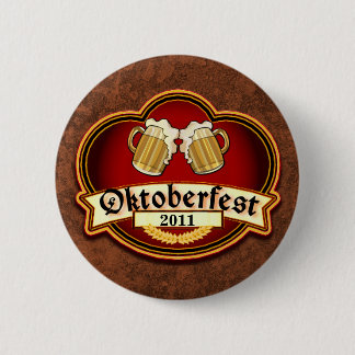 Aangepaste datum aangepast aan Oktoberfest Toast Ronde Button 5,7 Cm