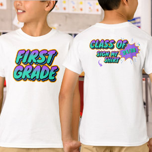 Aangepaste datum Eerste rang Teken Mijn Shirt Meme