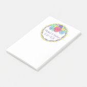 Aangepaste datum huwelijksCake Favor Post Post-it® Notes (Schuin)