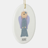 Aangepaste datum Little Angel Ornament (Rechts)