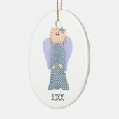 Aangepaste datum Little Angel Ornament (Links)