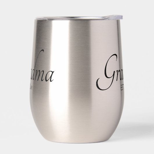Aangepaste datum Oma Zwart Schrift (Links)