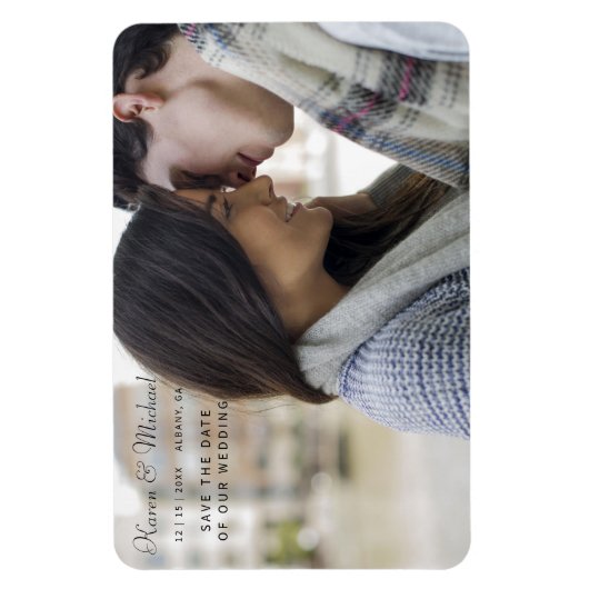 Aangepaste datum opslaan - Aangepaste flexibele fo Magneet (Verticaal)