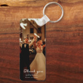 Aangepaste datum opslaan | Gepersonaliseerde foto Sleutelhanger (Achterkant)