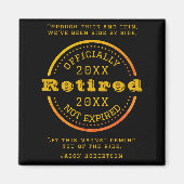 Aangepaste datum pensionering voor bezoekers magneet (Voorkant)