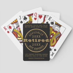 Aangepaste datum pensionering voor bezoekers pokerkaarten