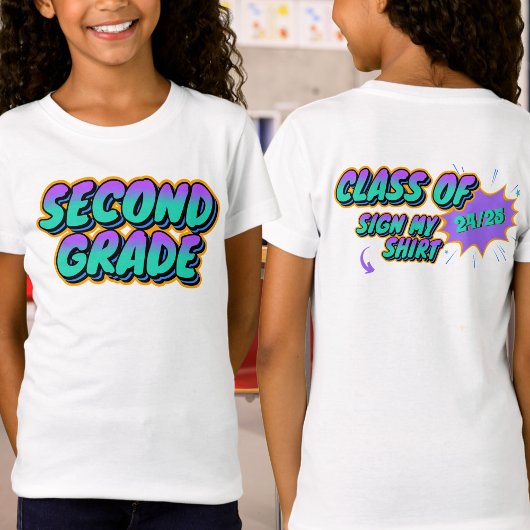 Aangepaste datum Tweede klas Teken Mijn Shirt Meme