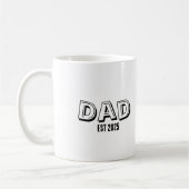 Aangepaste datum Vader Geschat Modern Minimalistis Koffiemok (Links)