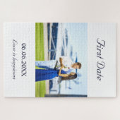 Aangepaste datum voor eerste foto legpuzzel (Horizontaal)