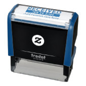Aangepaste datumstempel Blauw Zelfinktende Stempel (Product)