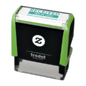 Aangepaste datumstempel groen zelfinktende stempel (Product)