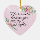 Aangepaste Daughter Ornament (Voorkant)